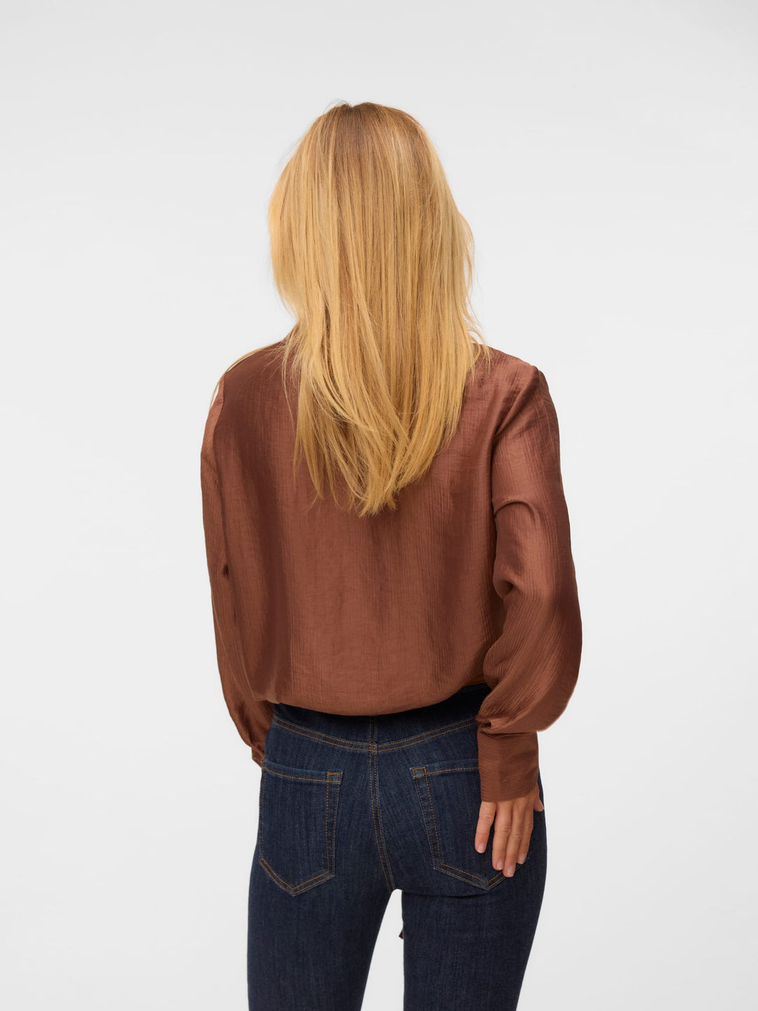 VERO MODA blouse l/m bruin – dames