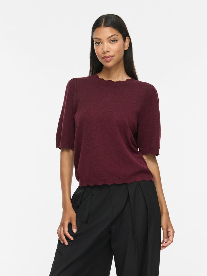 Vila 14118966 Emi top k/m dames - bordeaux