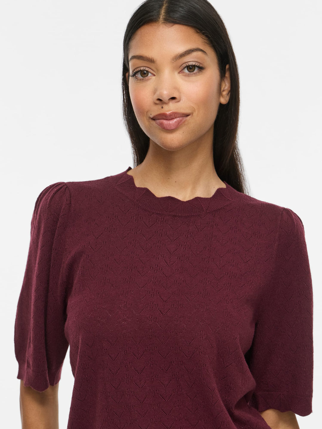 Vila 14118966 Emi top k/m dames - bordeaux