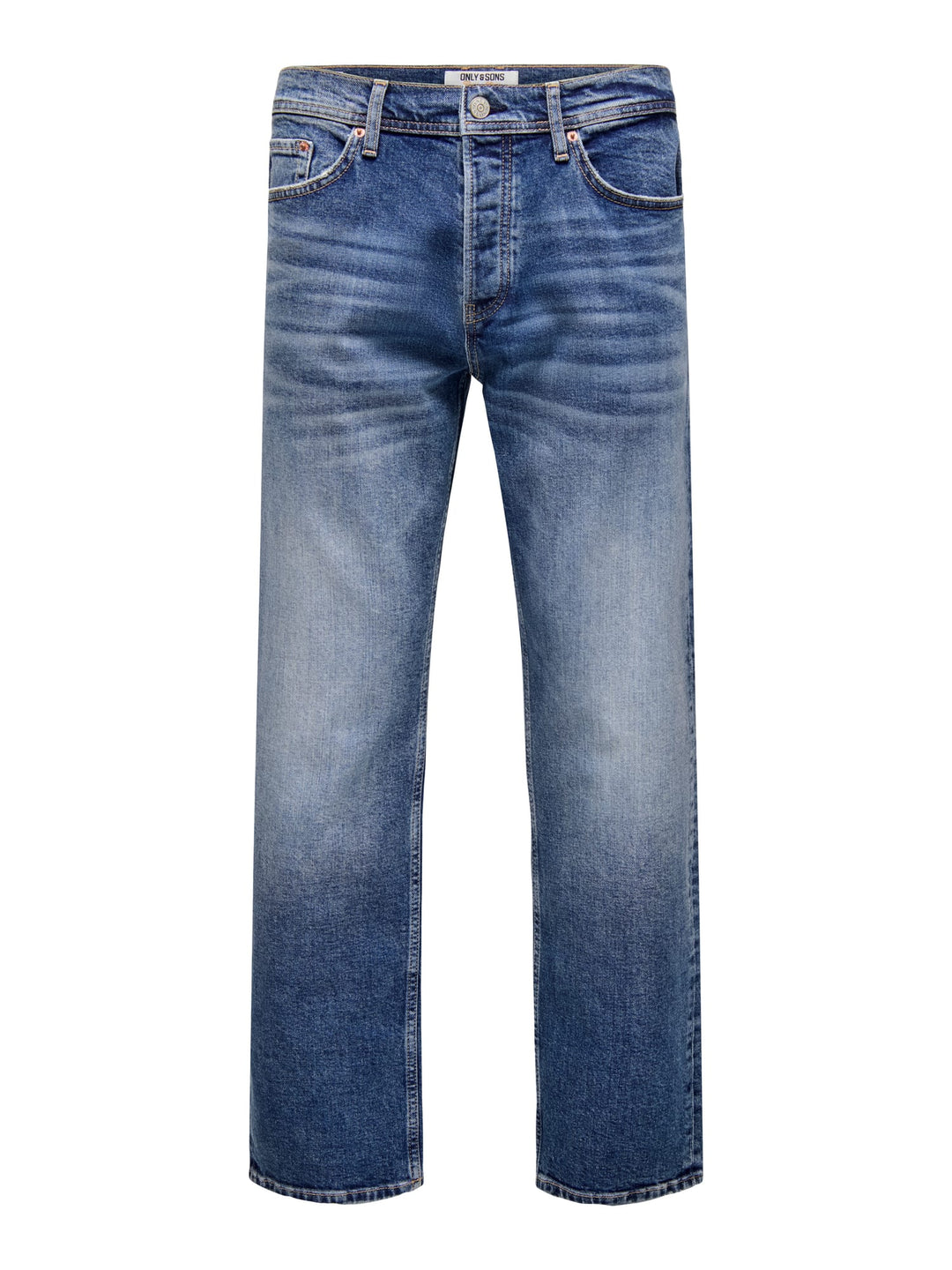 ONLY & SONS 22036639 Edge jeans regular-straight fit heren - Blue Denim - L30