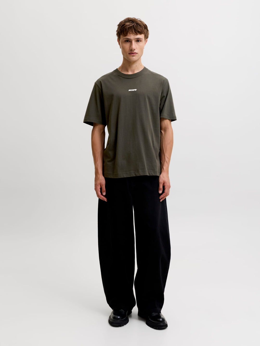 Jack & Jones 12300239 CLUB T-shirt antraciet – heren
