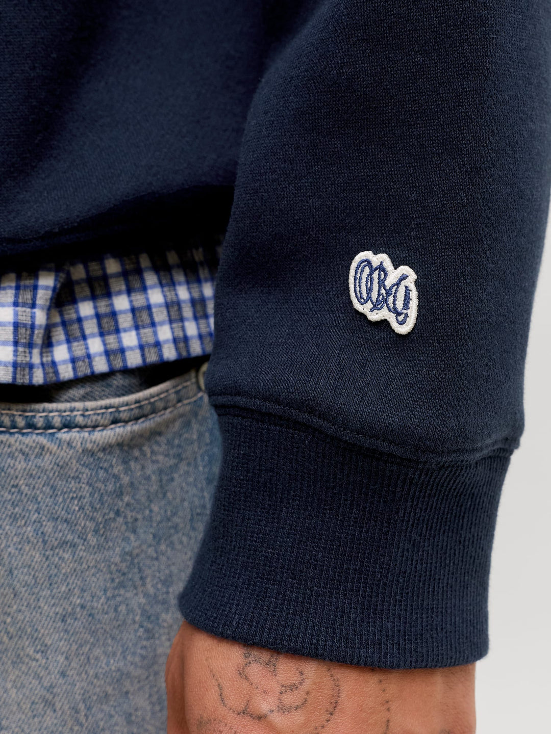 Jack &amp; Jones 12305616 Frederiksberg sweater heren navy