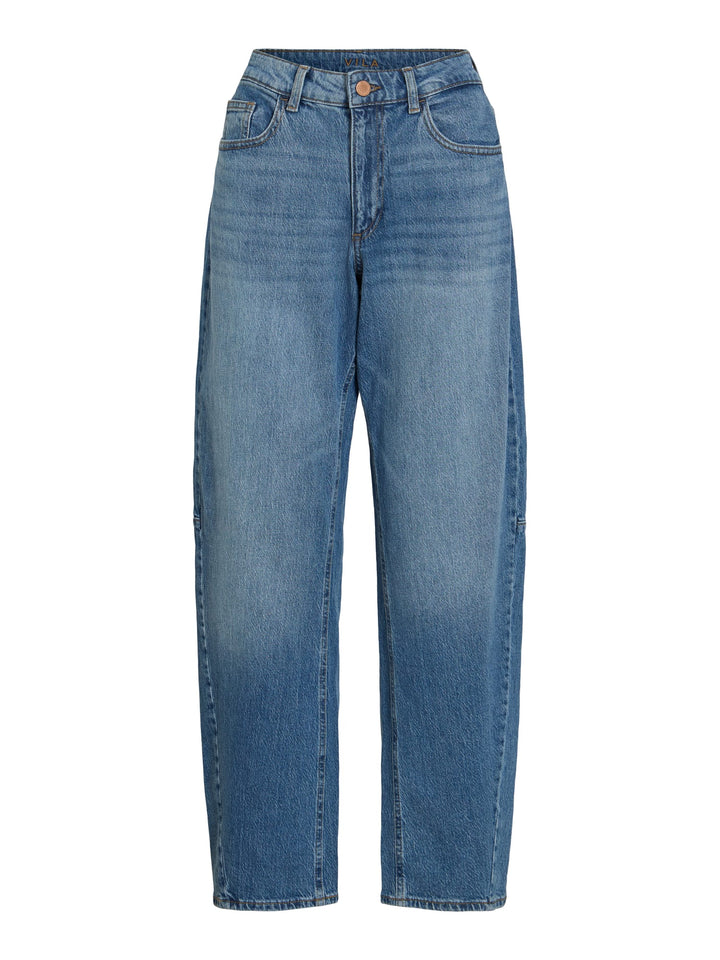 Vila jeans regular-straight fit dames – blue denim