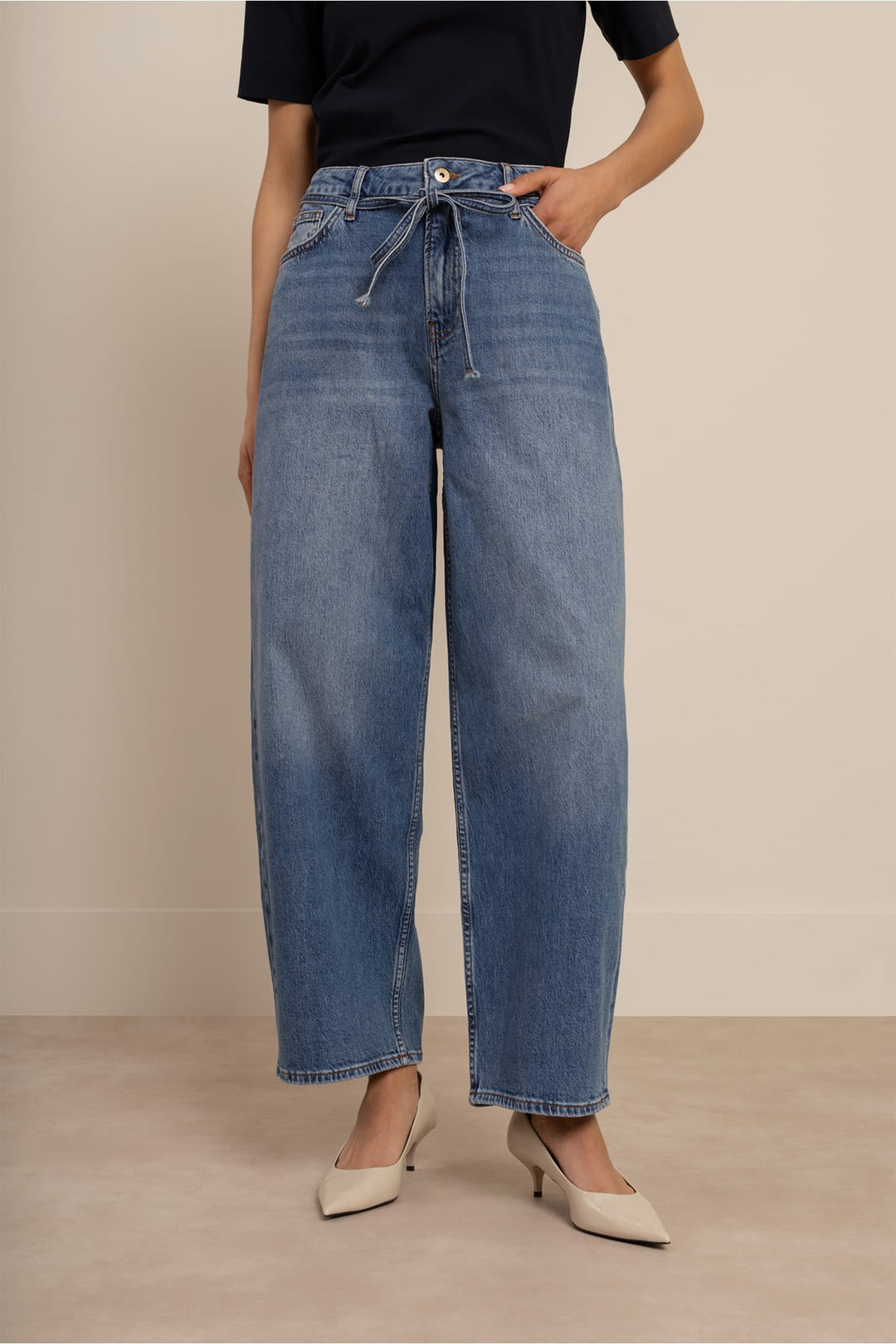 Studio Anneloes 94862 babet jeans loose fit dames - Blue Denim