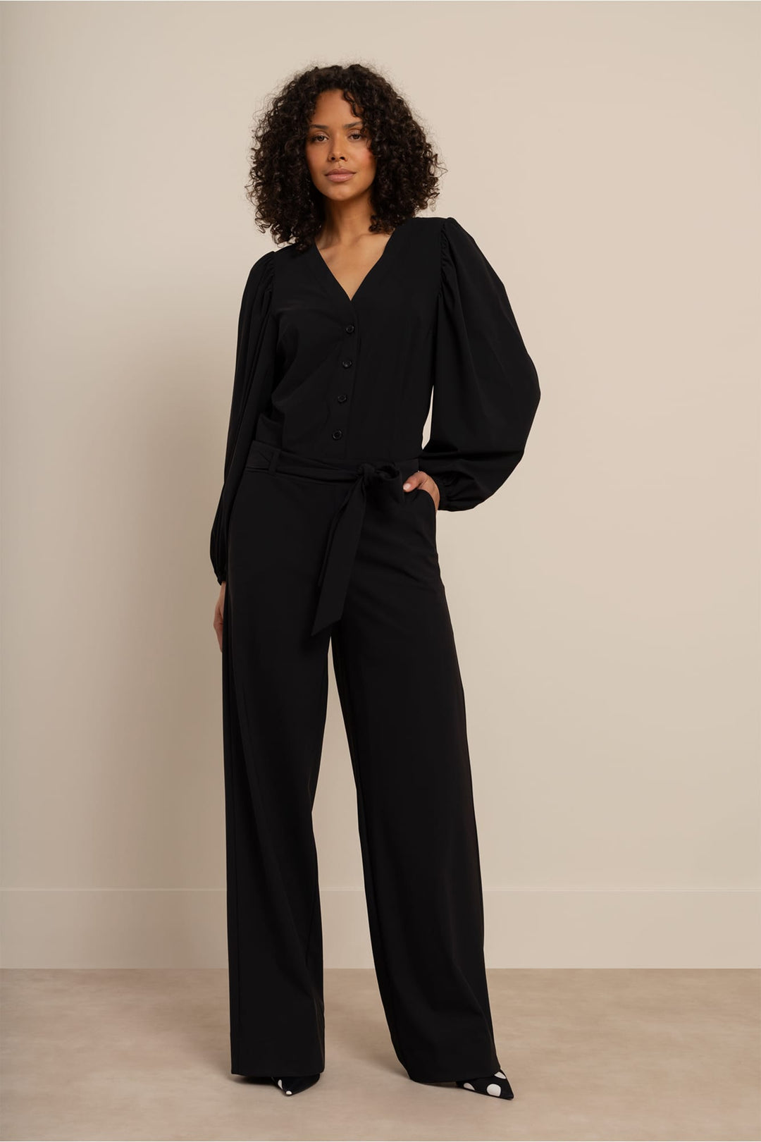 Studio Anneloes 94854 Cherie jumpsuit zwart – dames