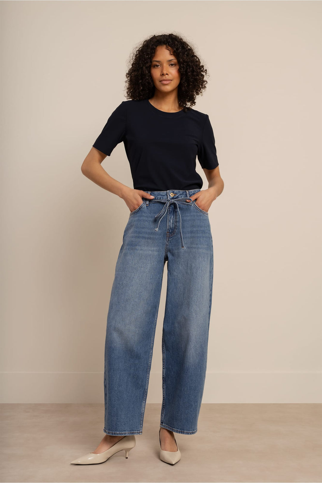 Studio Anneloes 94862 babet jeans loose fit dames - Blue Denim