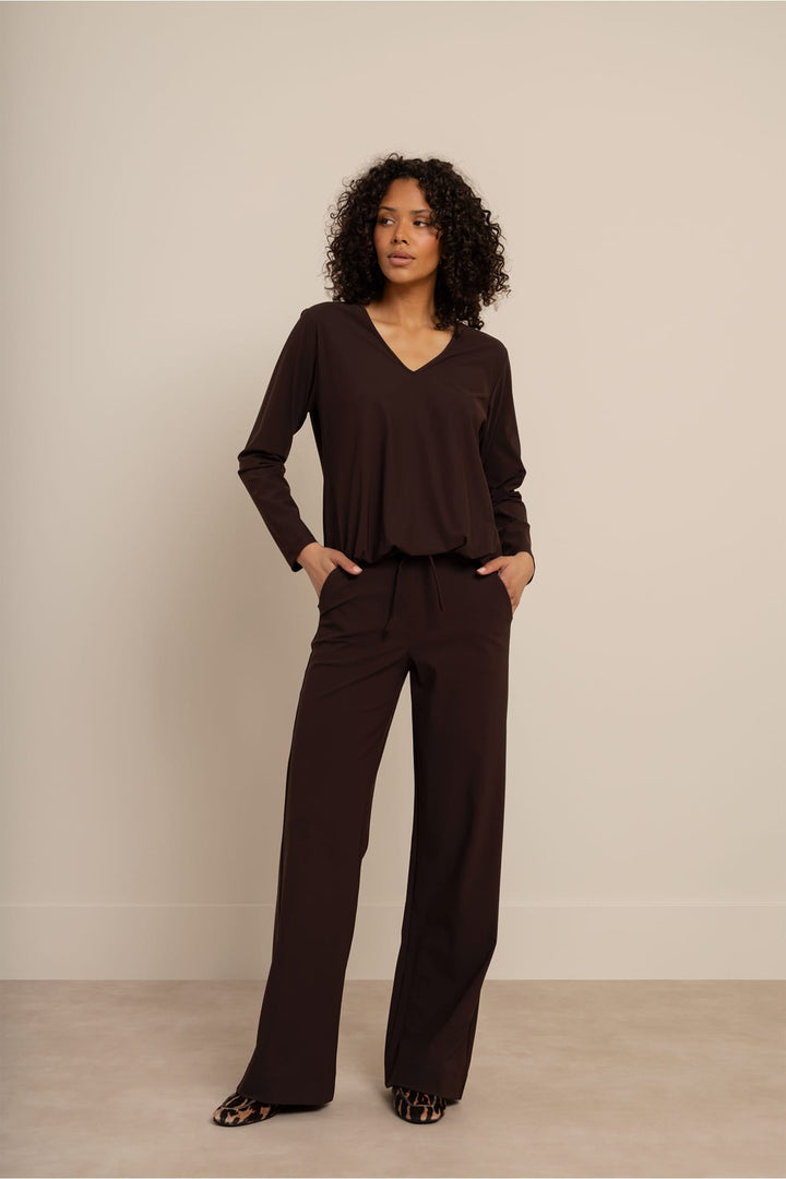 Studio Anneloes 94858 Vicky top l/m dames – bruin