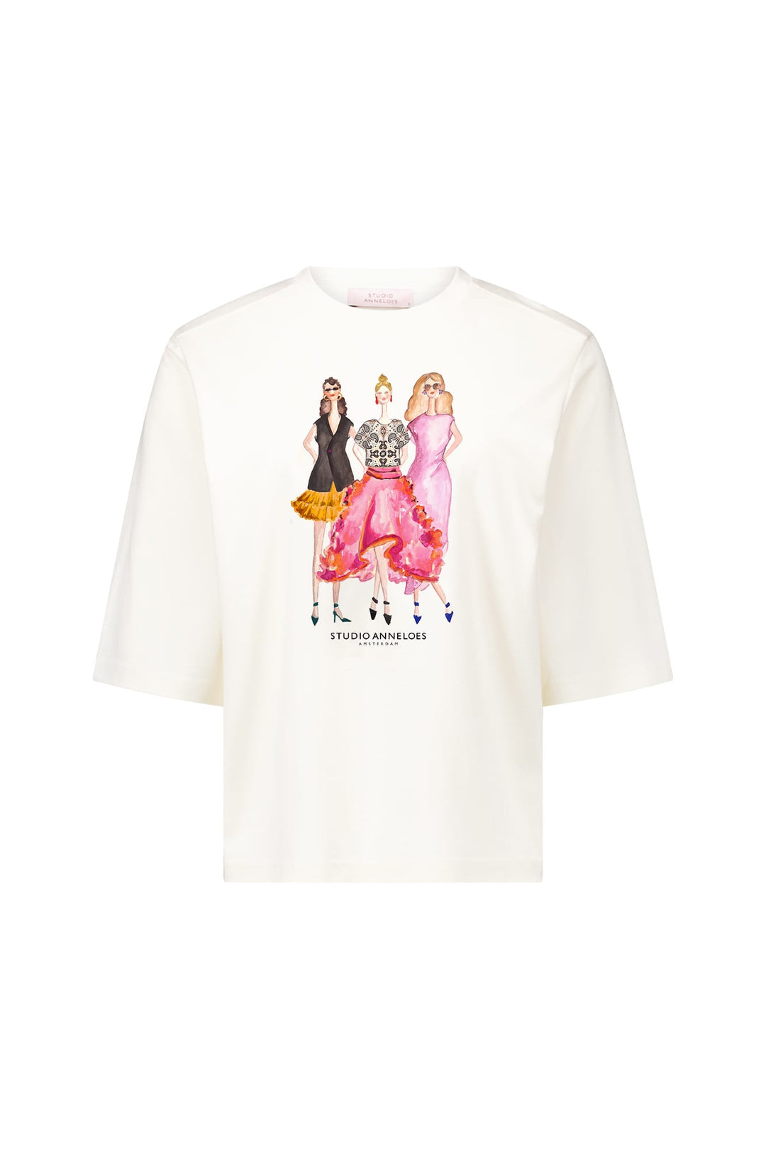 Studio Anneloes 14174 Fiore t-shirt k/m dames off-white