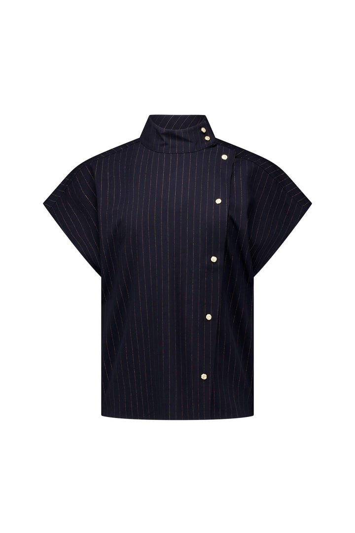 Studio Anneloes 14127 Danni blouse k/m dames blauw dessin