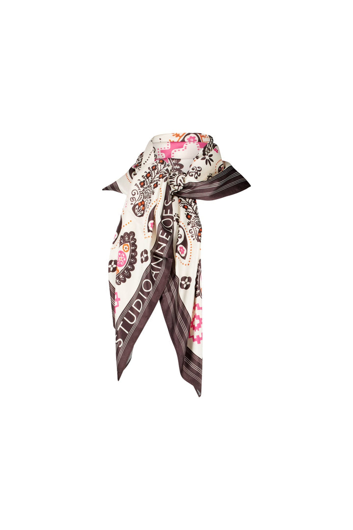 Studio Anneloes 14175 anniversary scarf – dames sjaal - Grijs Dessin