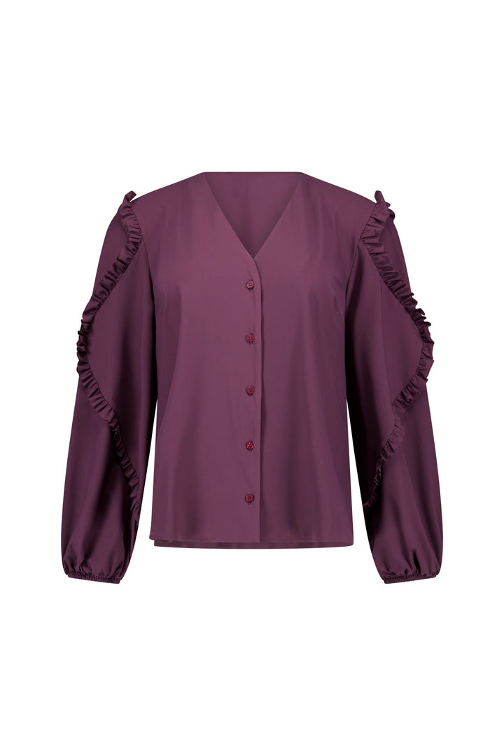Studio Anneloes 14212 Ingrid blouse l/m aubergine