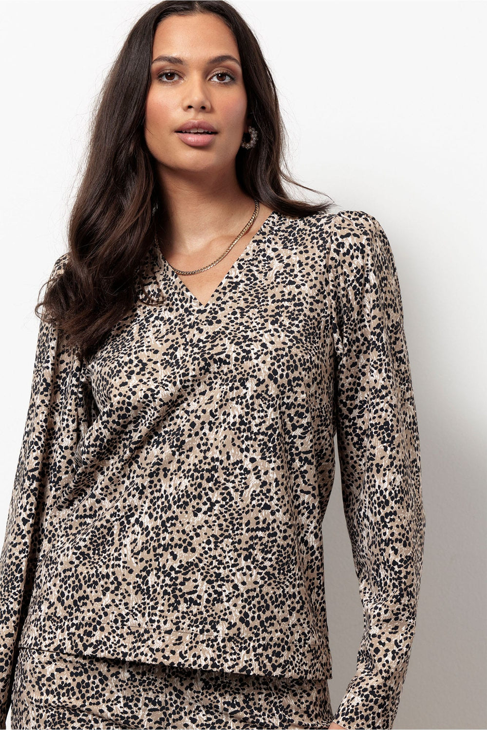 Studio Anneloes 13433 valdis top bruin dessin – dames