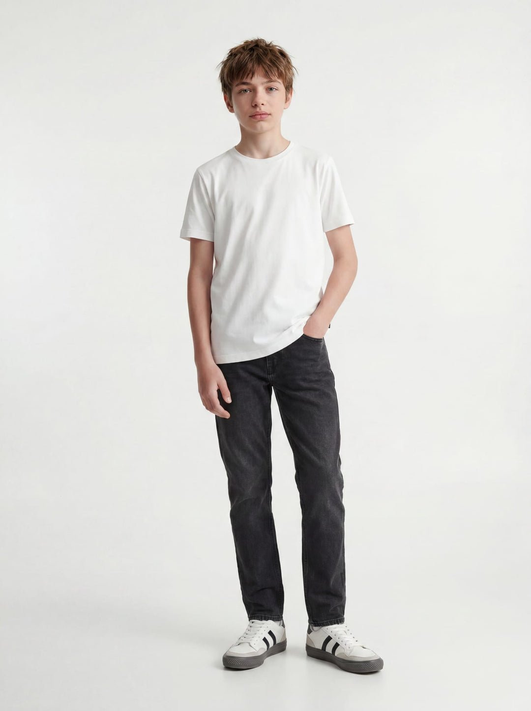 Jack &amp; Jones kids 12217782 jeans loose fit black denim