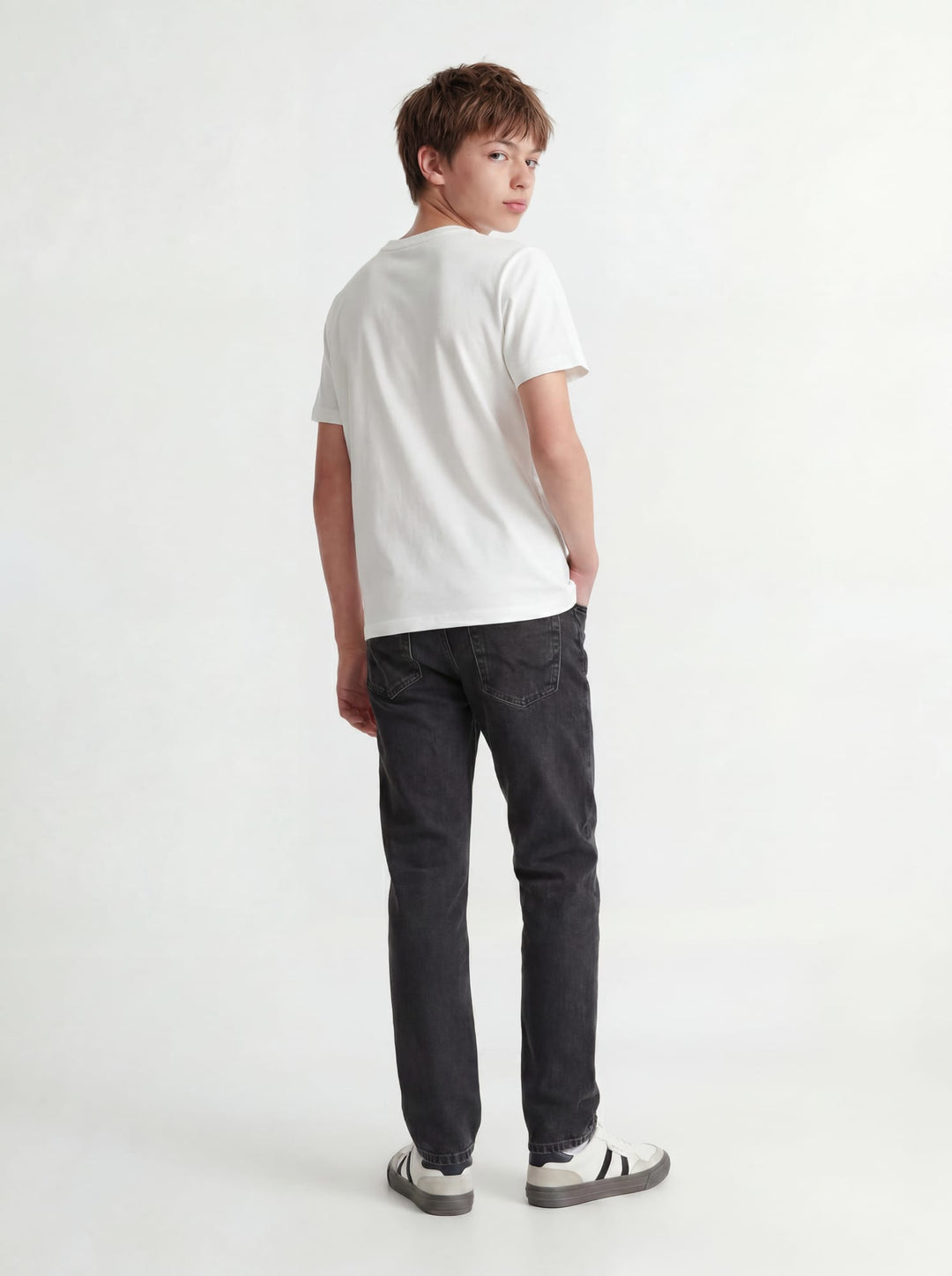 Jack &amp; Jones kids 12217782 jeans loose fit black denim