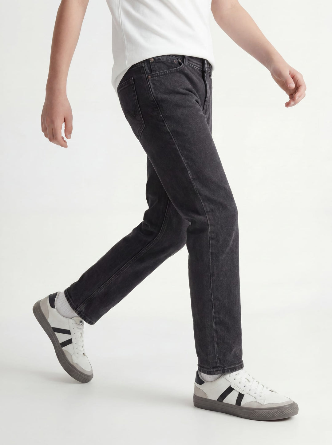Jack &amp; Jones kids 12217782 jeans loose fit black denim