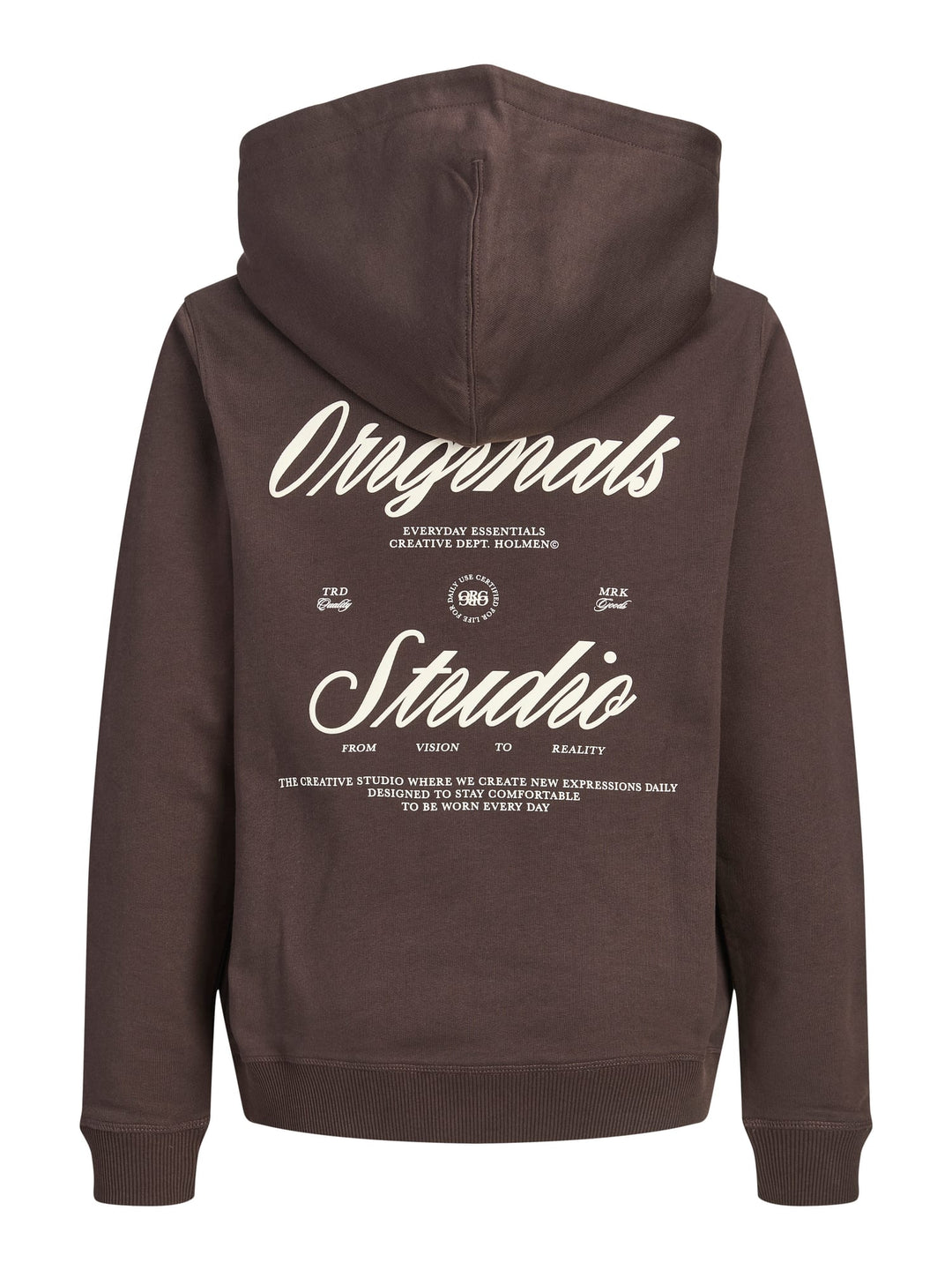 Jack & Jones Kids hoodie bruin – jongens