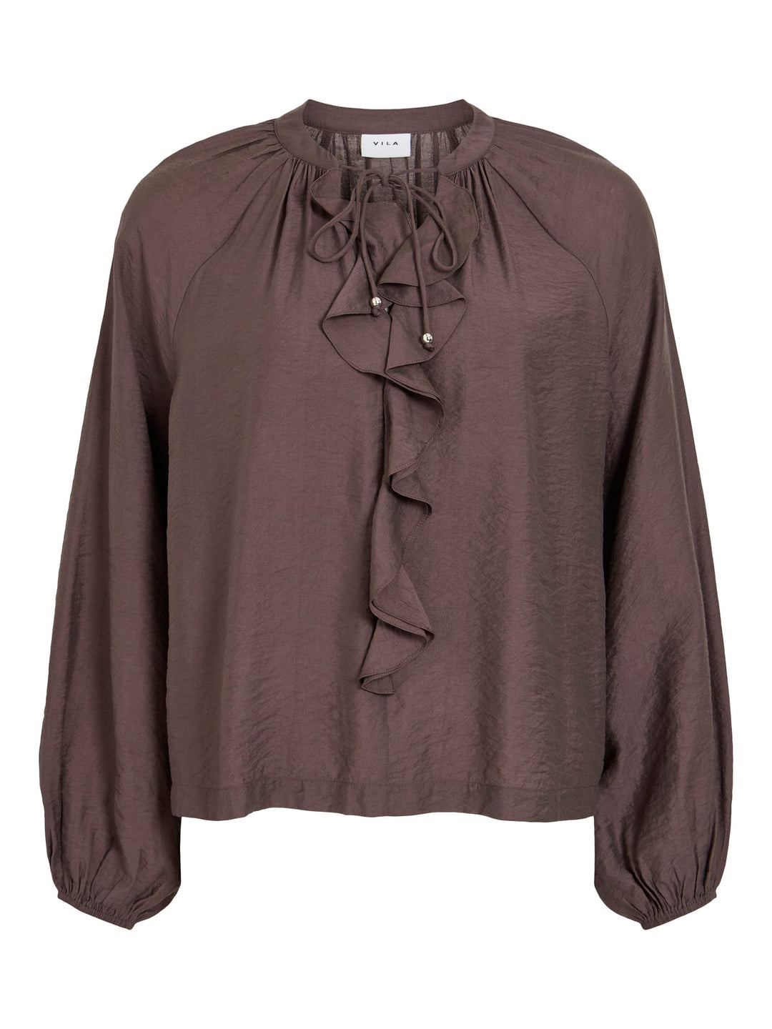 Vila 14119767 Alima top aubergine – dames