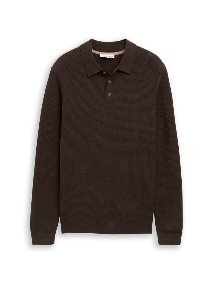 Tom Tailor 1052207 trui heren bruin