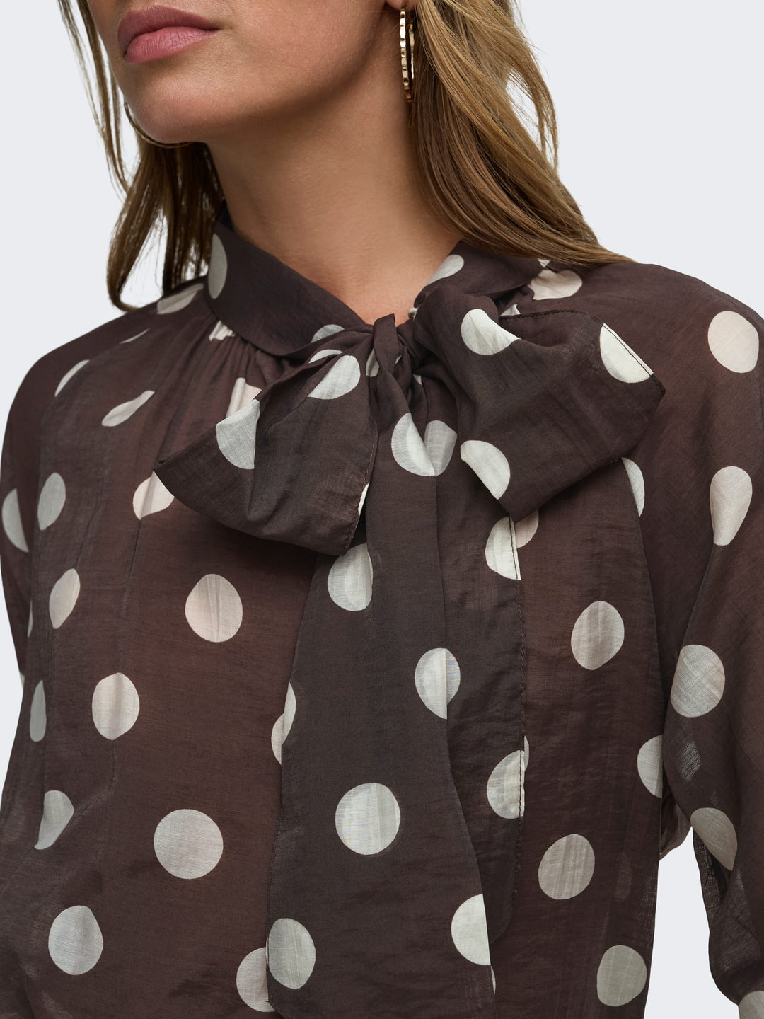 Jacqueline de Yong 15381547 Fay top l/m dames - bruin dessin