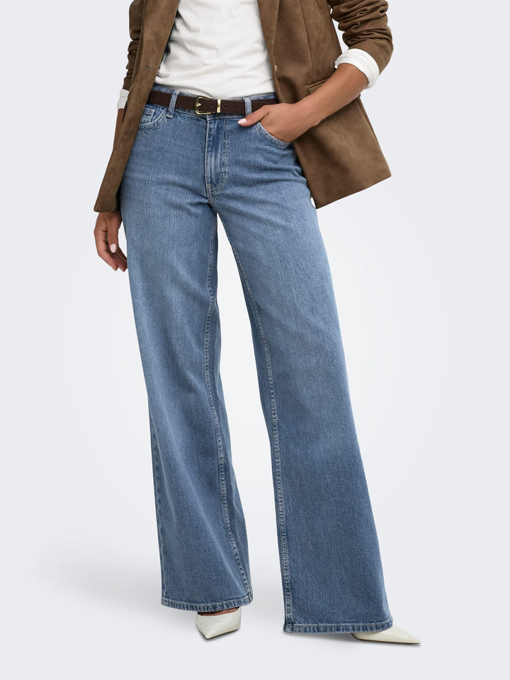 Jacqueline de Yong Ruby jeans loose fit dames – blue denim - L32