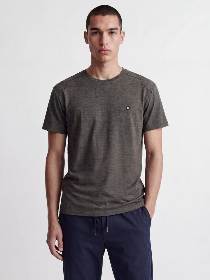 Jack & Jones 12267072 puffer T-shirt grijs melee – heren