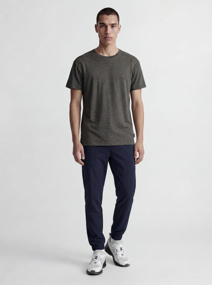 Jack & Jones 12267072 puffer T-shirt grijs melee – heren