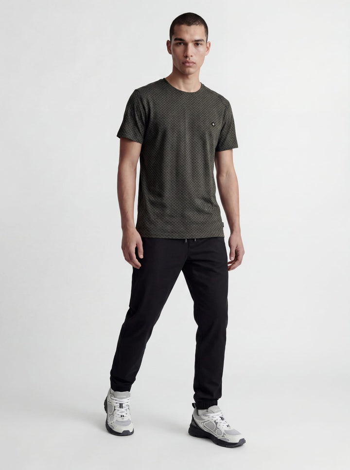 Jack & Jones 12267072 Puffer T-shirt donkergroen – heren