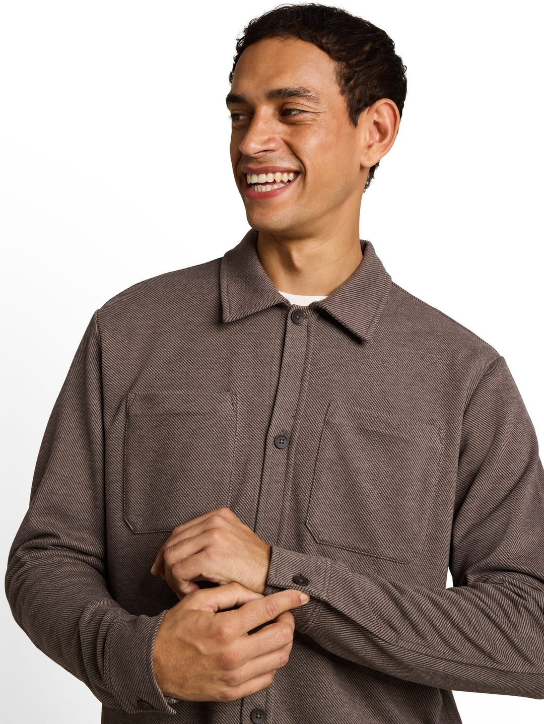 Tom Tailor 1053470 overhemd l/m taupe – heren