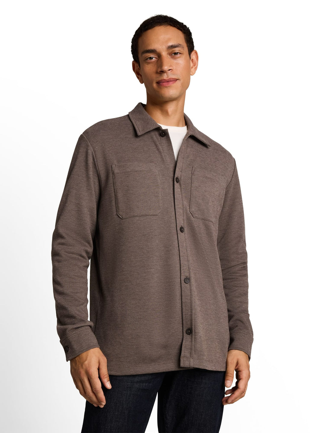 Tom Tailor 1053470 overhemd l/m taupe – heren