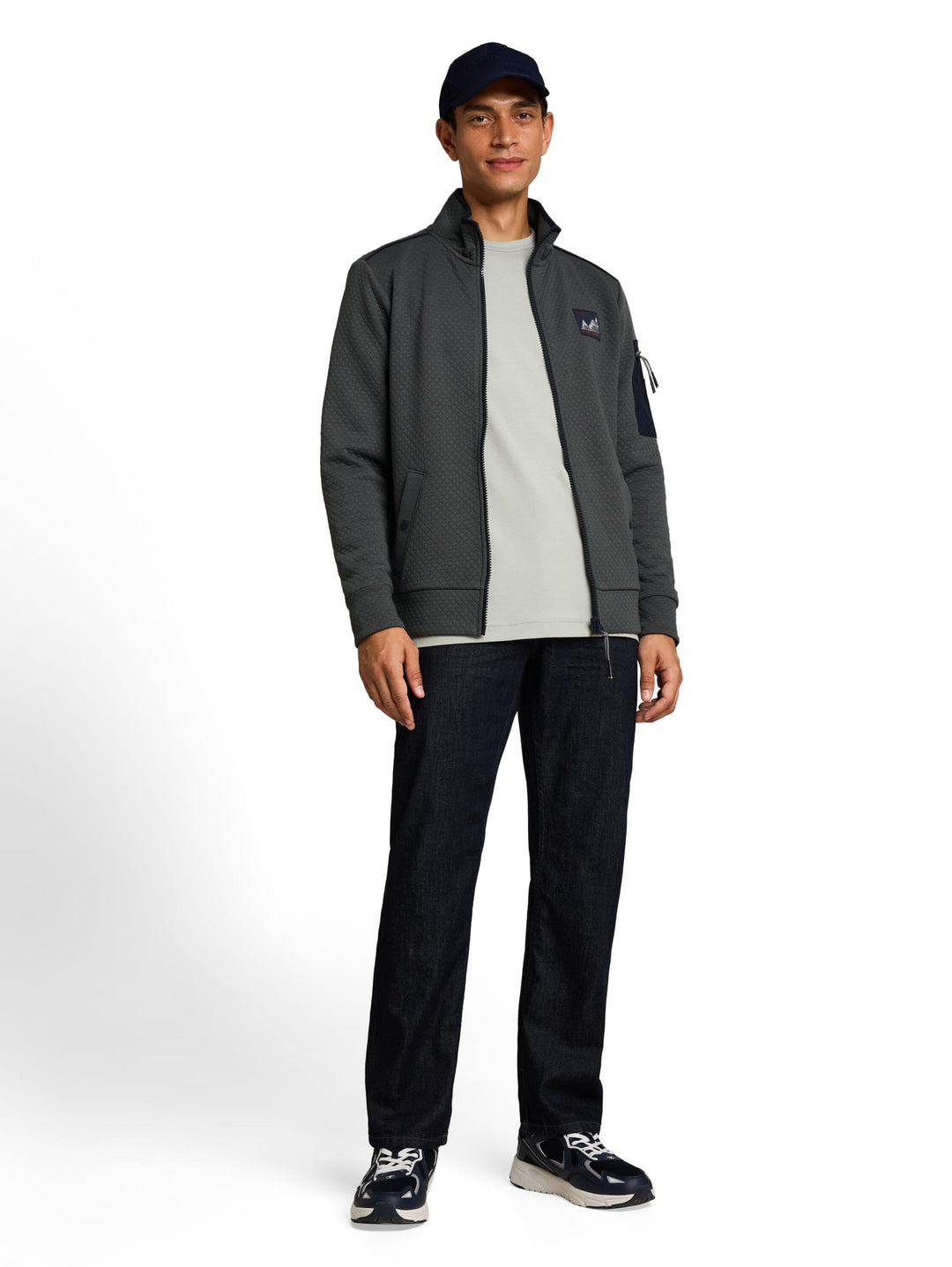 Tom Tailor 1052684 vest sweat heren olijf