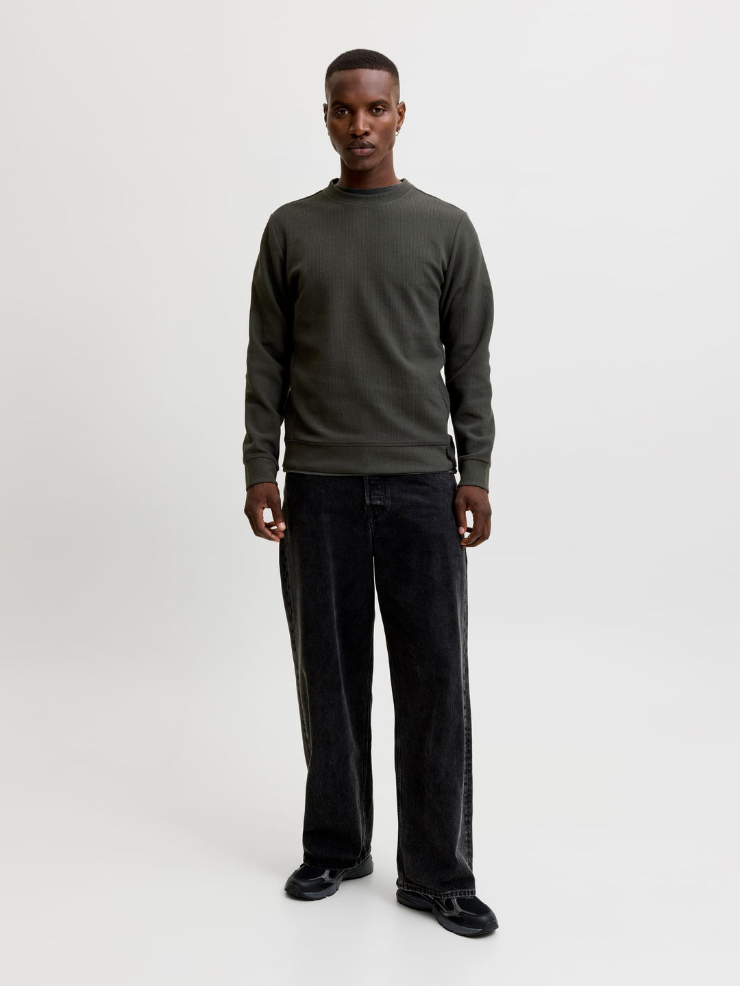 Jack & Jones Fusion sweater donkergroen – heren