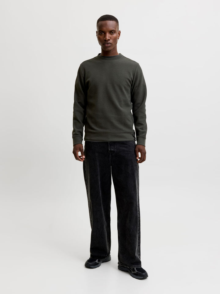 Jack & Jones Fusion sweater donkergroen – heren