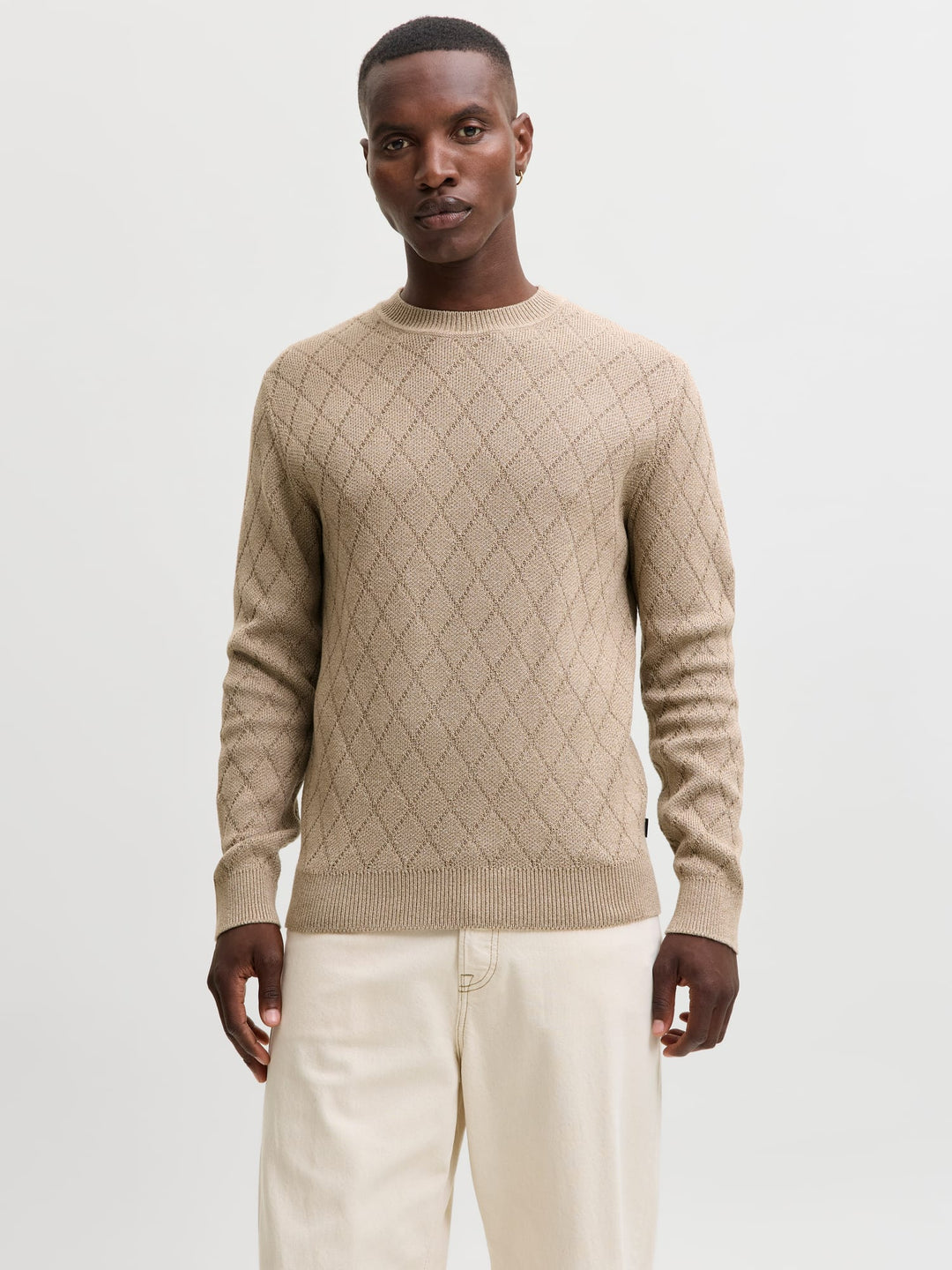 Jack & Jones Blacole trui camel – heren