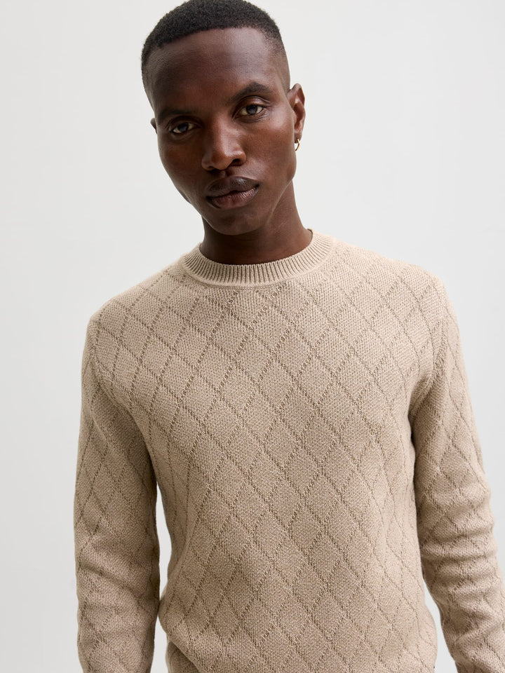 Jack & Jones Blacole trui camel – heren