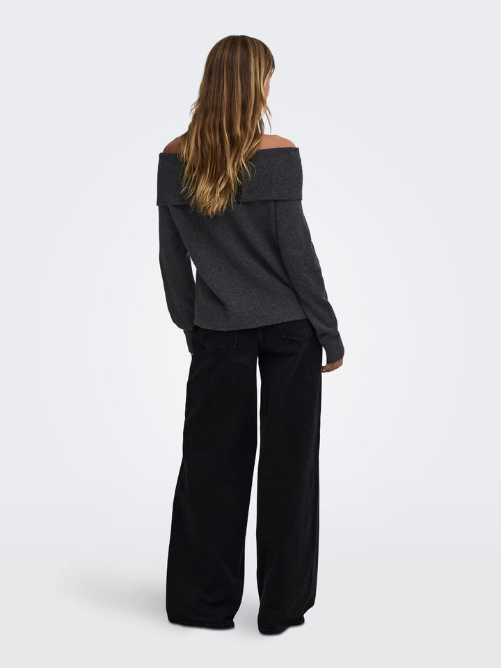 Jacqueline de Yong 15382887 Alina trui dames antraciet