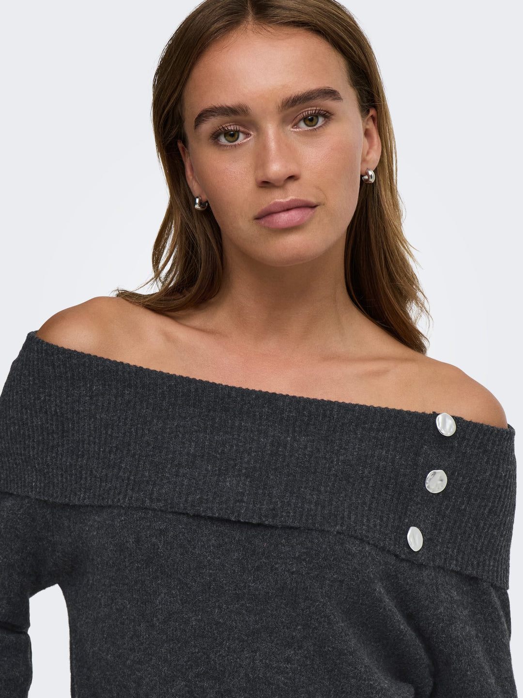 Jacqueline de Yong 15382887 Alina trui dames antraciet