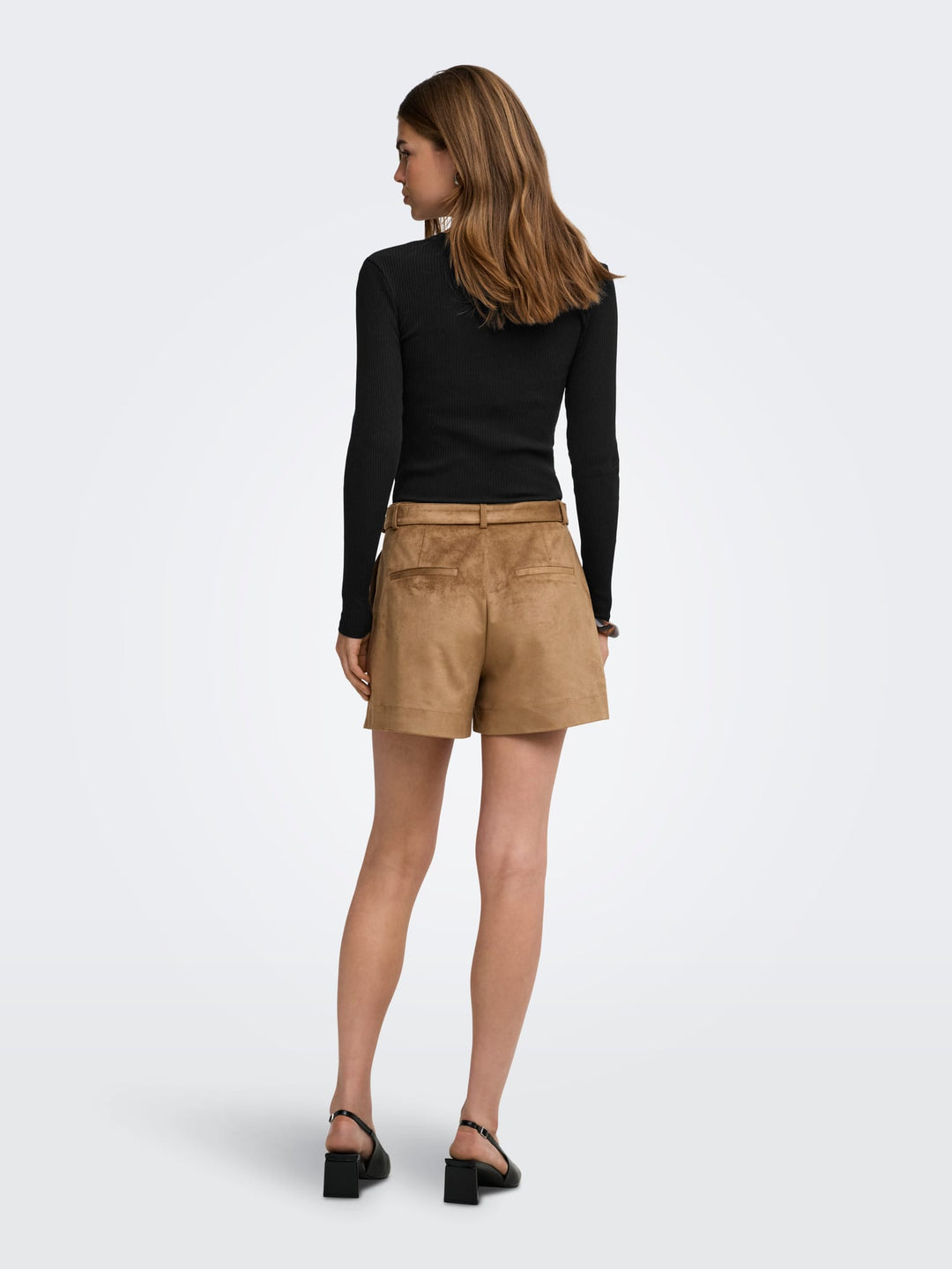 Only ONLSARA SHARAI L/S V-NECK TOP - dames top zwart