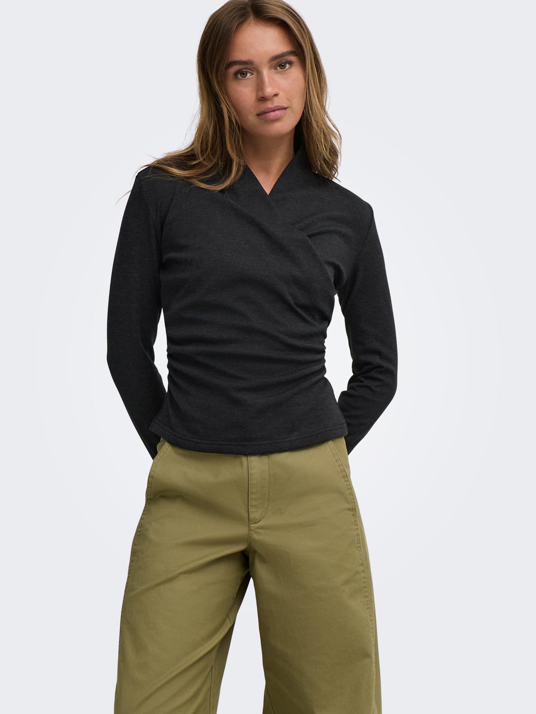 jacqueline de yong 15382763 daze top l/m antraciet