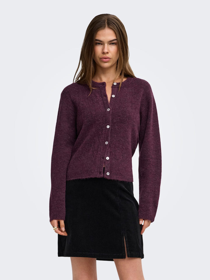 Only gebreid vest dames bordeaux – 15368980 simoni