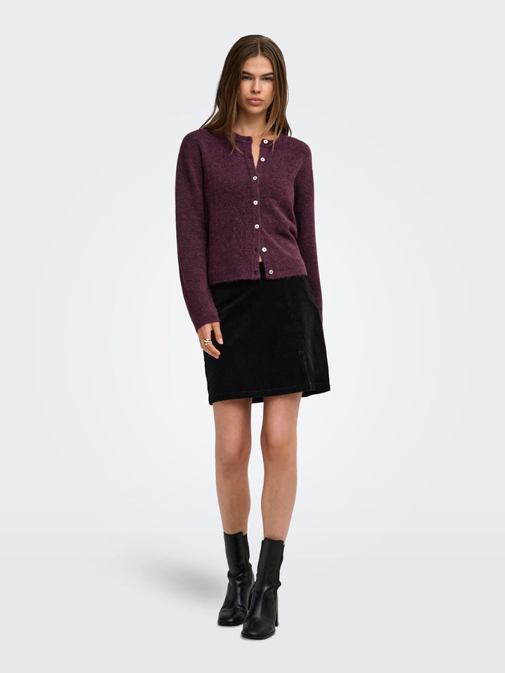 Only gebreid vest dames bordeaux – 15368980 simoni
