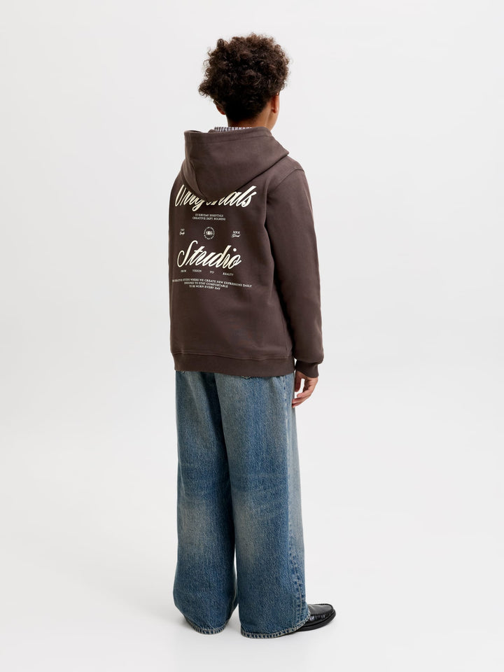 Jack & Jones Kids hoodie bruin – jongens