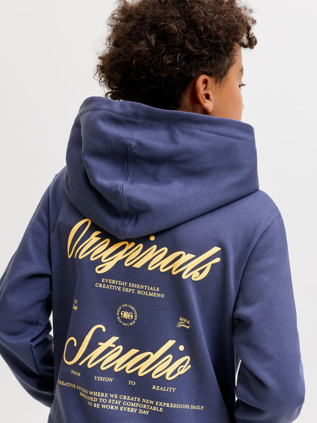 Jack & Jones Kids hoodie rafblauw – jongens