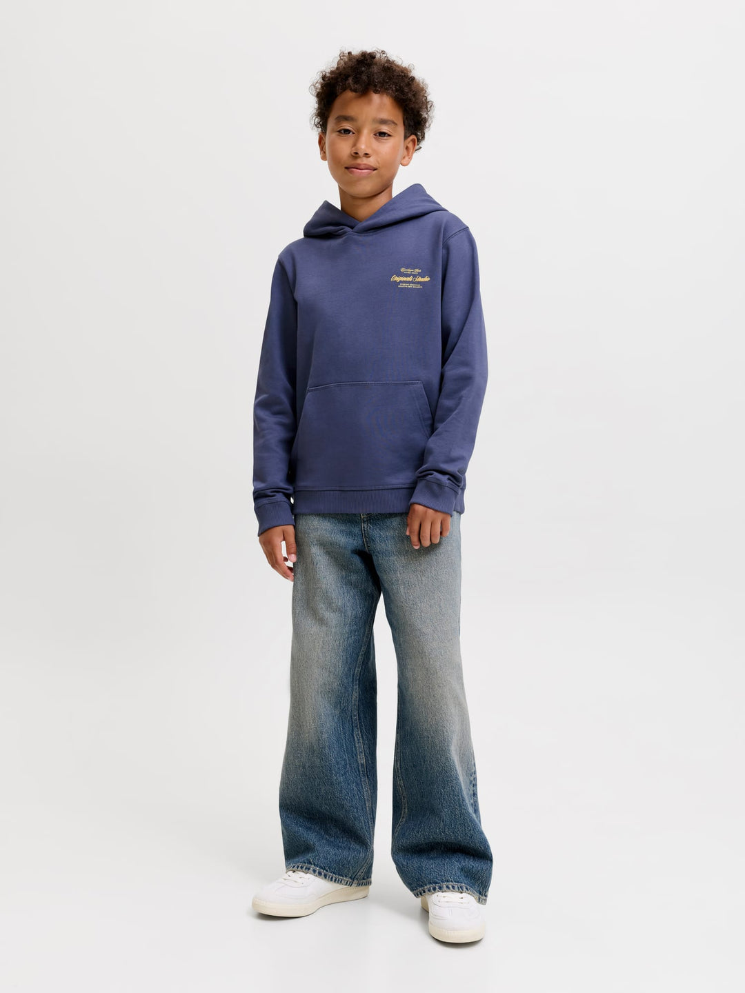 Jack & Jones Kids hoodie rafblauw – jongens