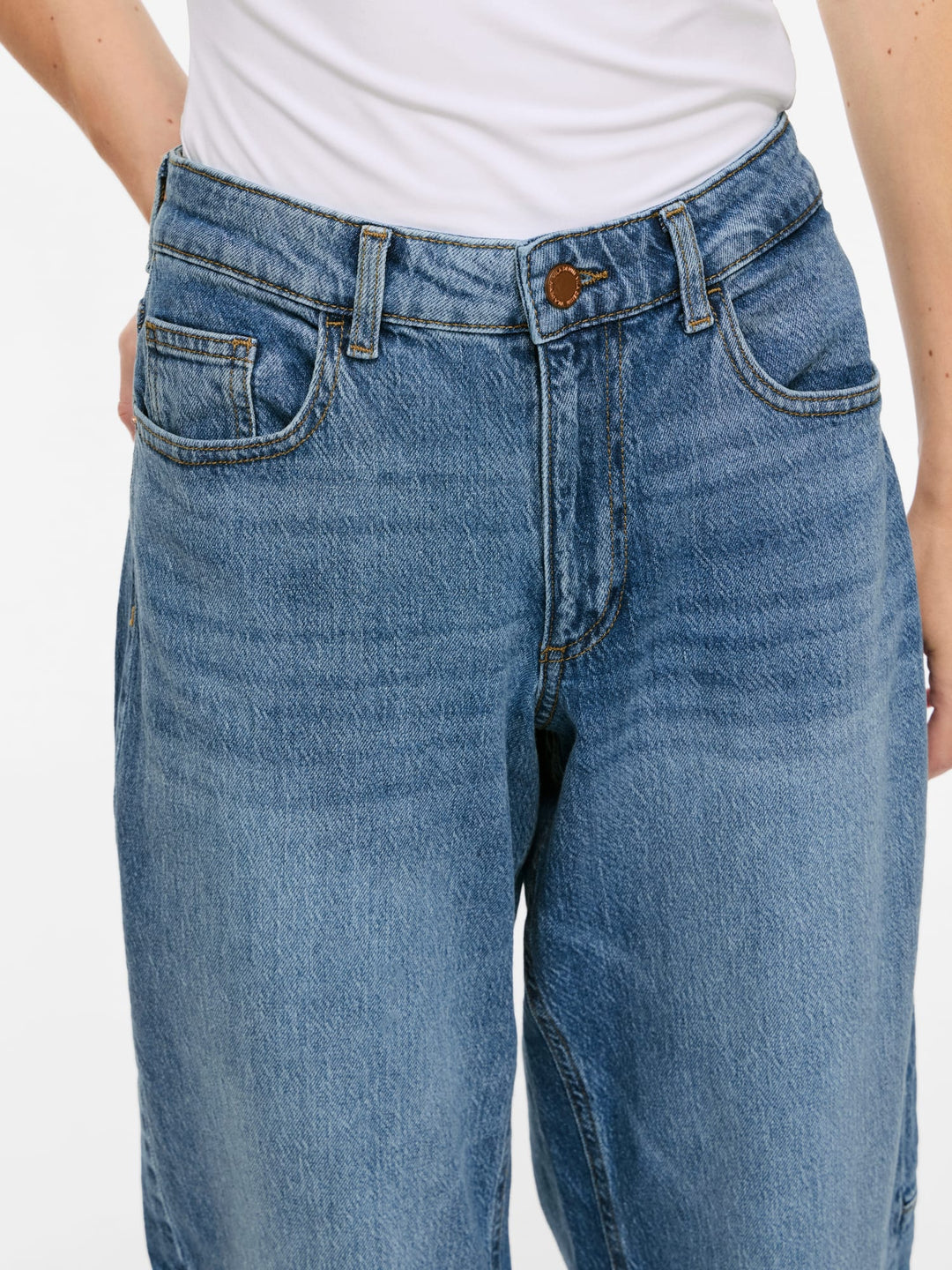 Vila jeans regular-straight fit dames – blue denim