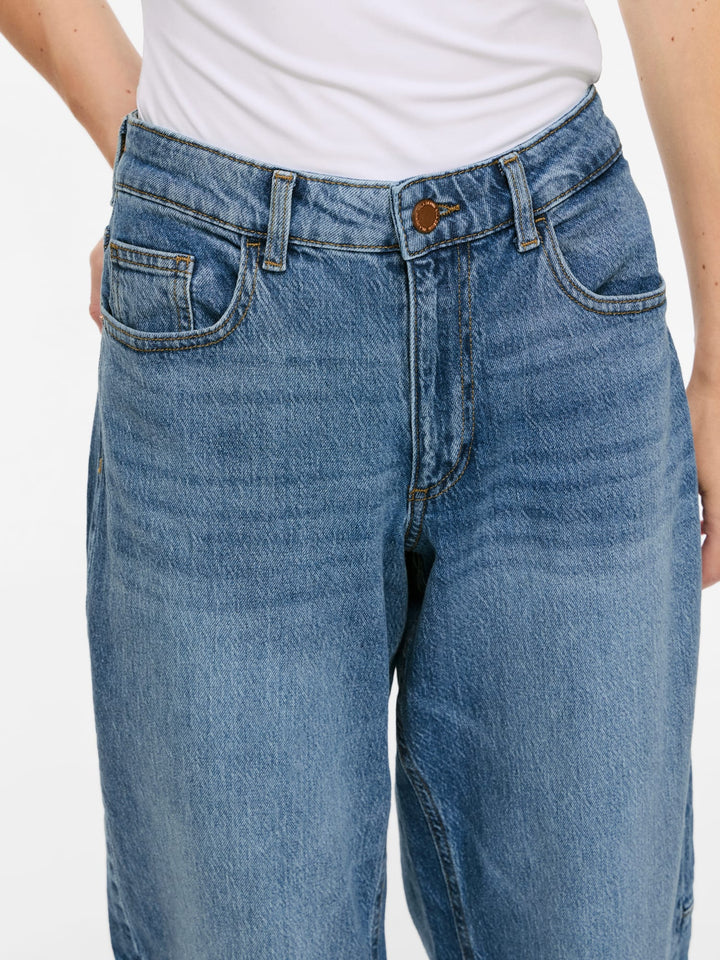 Vila jeans regular-straight fit dames – blue denim