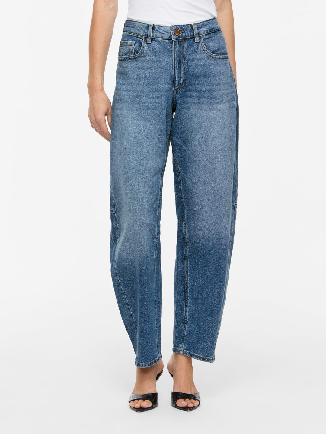 Vila jeans regular-straight fit dames – blue denim