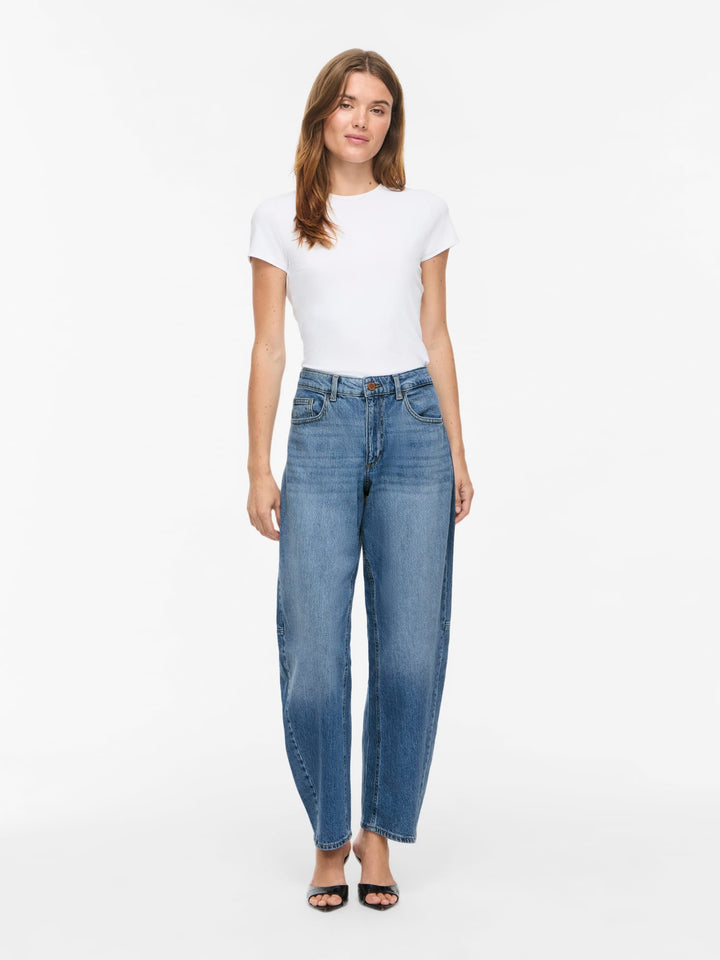 Vila jeans regular-straight fit dames – blue denim