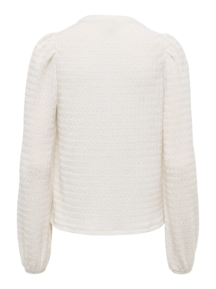 Only 15384066 Lilse top l/m dames off-white