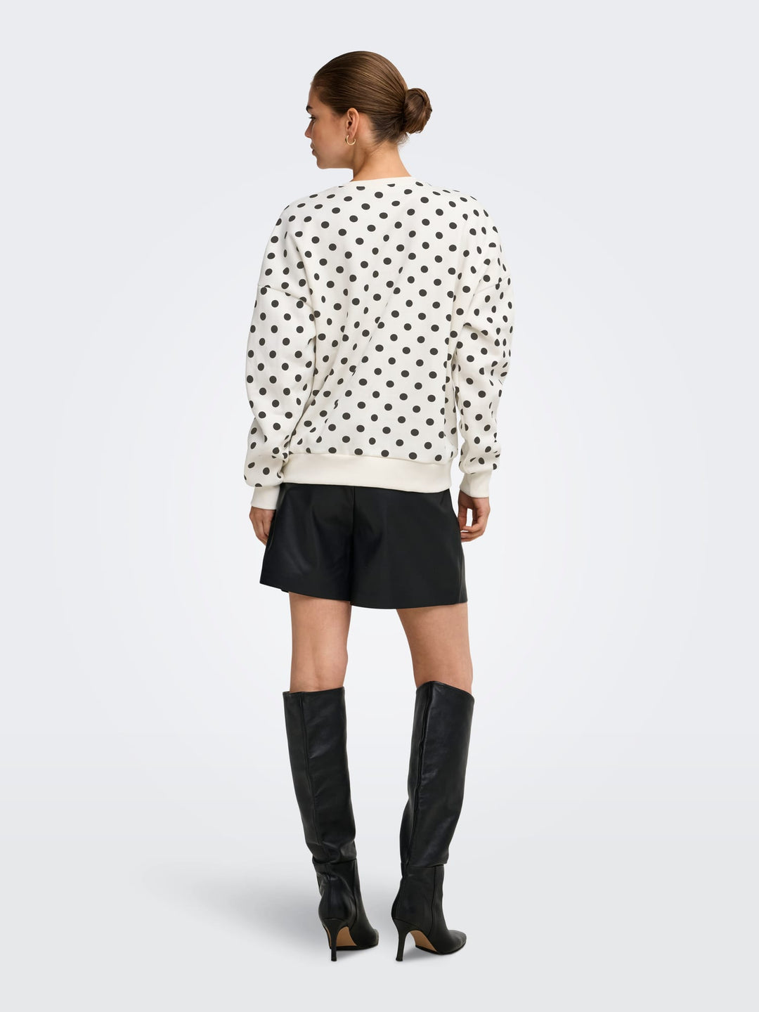 Only 15384011 Zen sweater dames – wit dessin