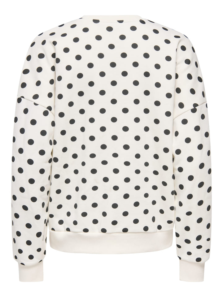 Only 15384011 Zen sweater dames – wit dessin